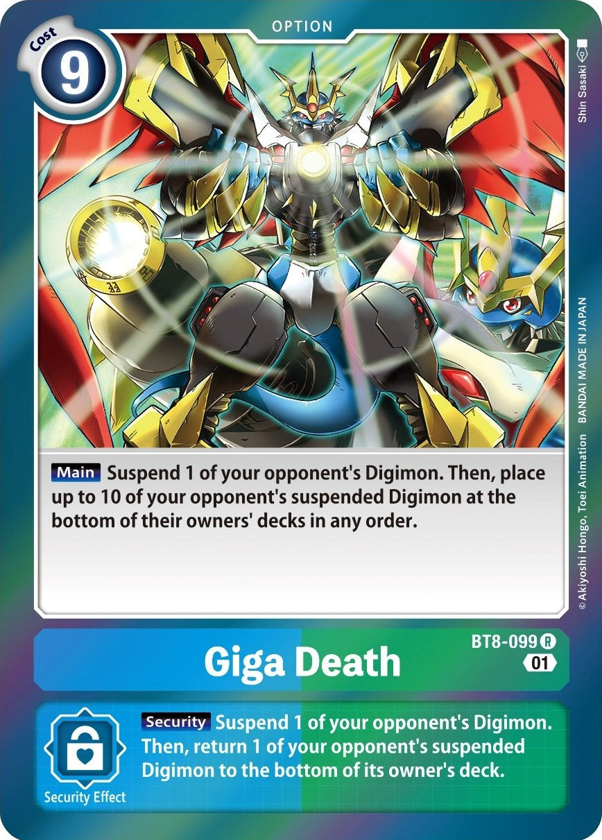 Image for Giga Death (BT8-099 R) (New Awakening) - Digimon Card Game
