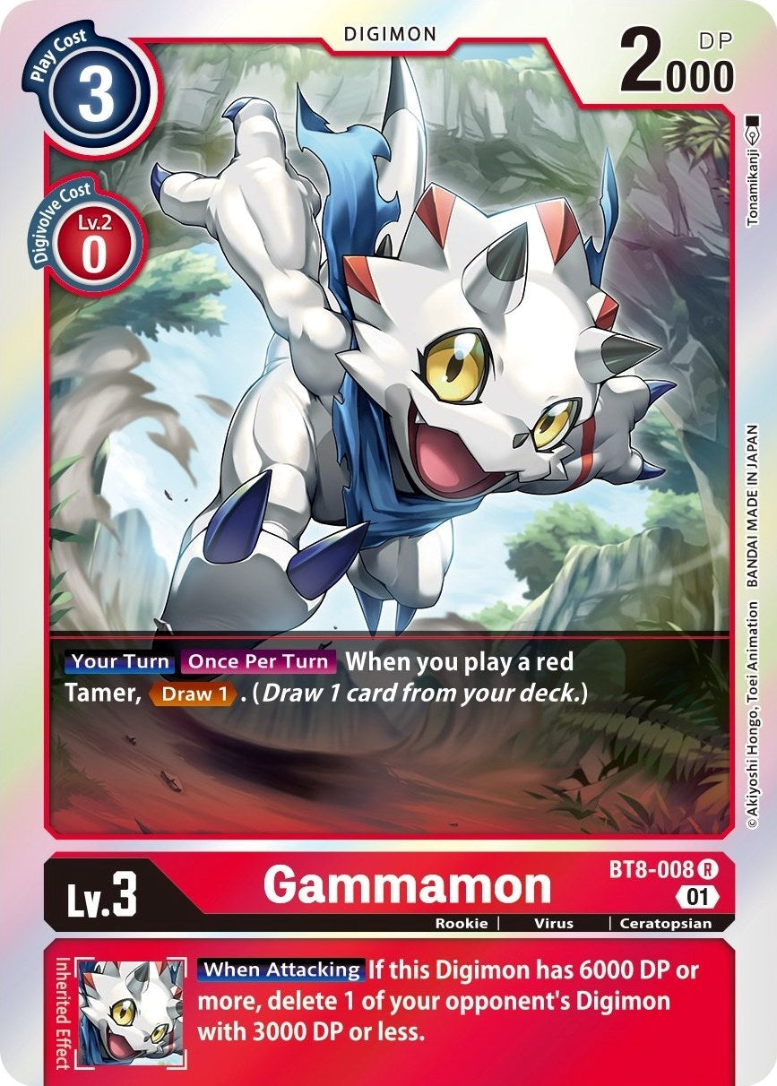 Image for Gammamon (BT8-008 R) (New Awakening) - Digimon Card Game
