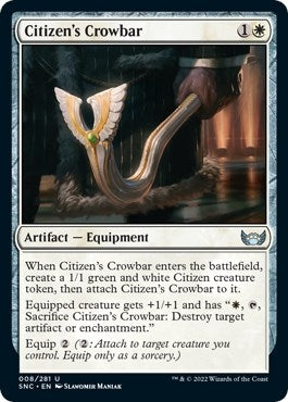Image for Citizen's Crowbar (8) (Streets of New Capenna) - Magic: The Gathering