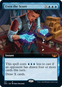 Image for Even the Score (Extended Art) (411) (Streets of New Capenna) - Magic: The Gathering