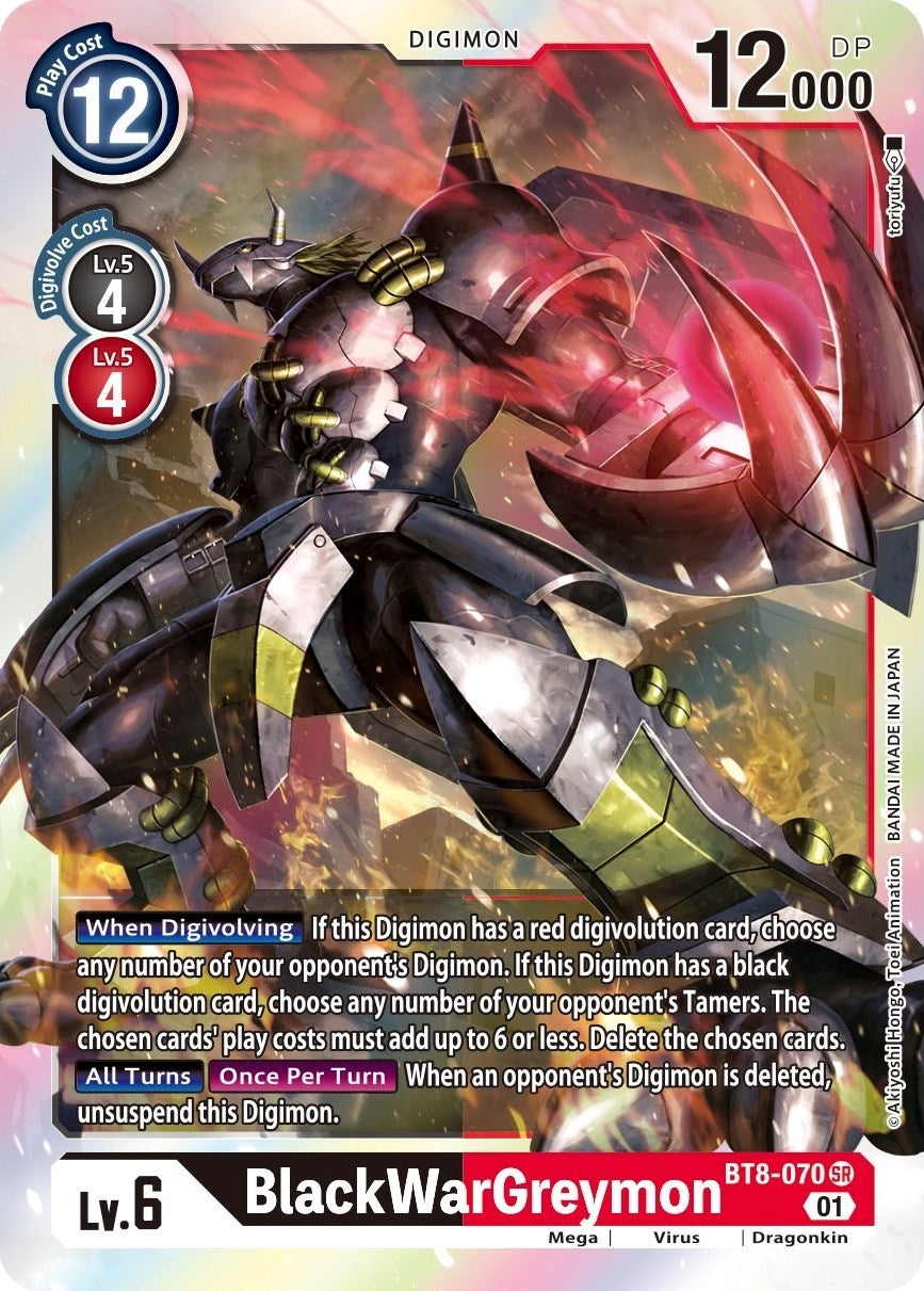 Image for BlackWarGreymon (BT8-070 SR) (New Awakening) - Digimon Card Game