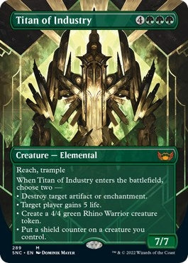 Image for Titan of Industry (Borderless) (289) (Streets of New Capenna) - Magic: The Gathering