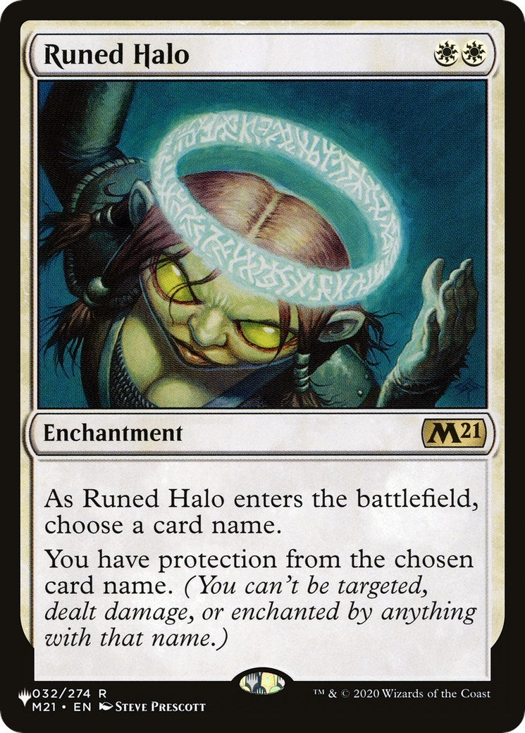 Image for Runed Halo (032/274) (The List Reprints) - Magic: The Gathering