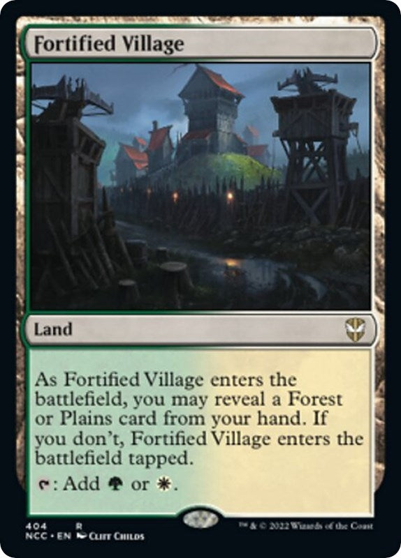 Image for Fortified Village (404) (Commander: Streets of New Capenna) - Magic: The Gathering