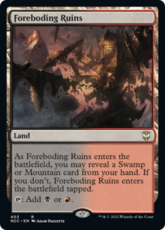 Image for Foreboding Ruins (403) (Commander: Streets of New Capenna) - Magic: The Gathering