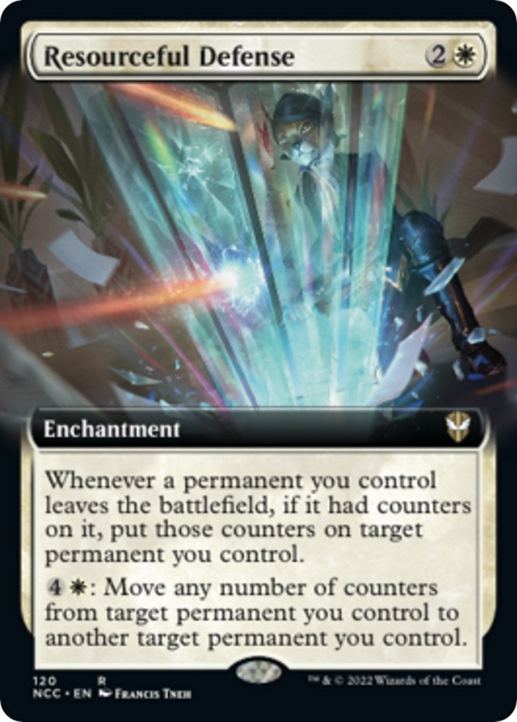 Image for Resourceful Defense (Extended Art) (120) (Commander: Streets of New Capenna) - Magic: The Gathering