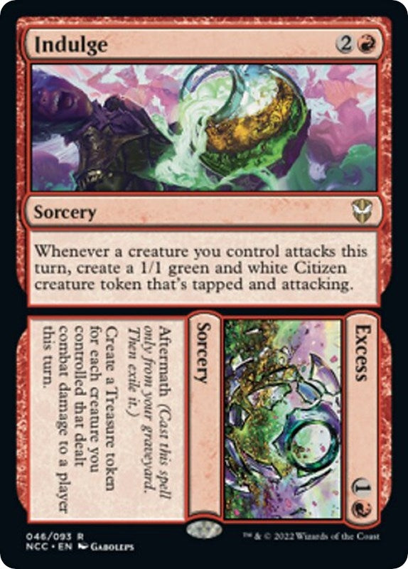 Image for Indulge // Excess (46) (Commander: Streets of New Capenna) - Magic: The Gathering