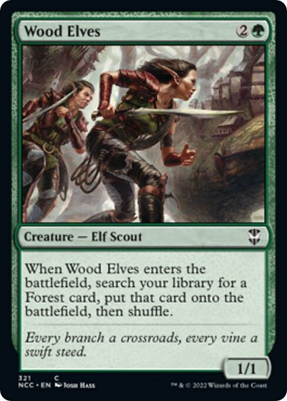 Image for Wood Elves (321) (Commander: Streets of New Capenna) - Magic: The Gathering