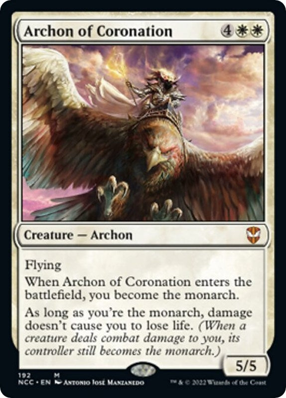 Image for Archon of Coronation (192) (Commander: Streets of New Capenna) - Magic: The Gathering
