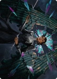 Image for Sanctuary Warden Art Card (8) (Art Series: Streets of New Capenna) - Magic: The Gathering