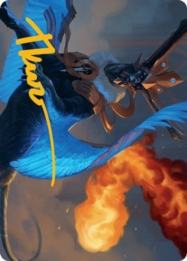 Image for Disdainful Stroke Art Card (Gold-Stamped Signature) (11) (Art Series: Streets of New Capenna) - Magic: The Gathering