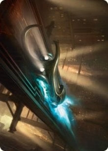 Image for Run Out of Town Art Card (13) (Art Series: Streets of New Capenna) - Magic: The Gathering