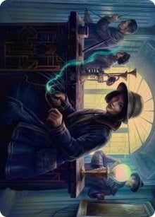 Image for Wiretapping Art Card (15) (Art Series: Streets of New Capenna) - Magic: The Gathering