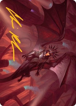 Image for Ziatora, the Incinerator Art Card (Gold-Stamped Signature) (33) (Art Series: Streets of New Capenna) - Magic: The Gathering