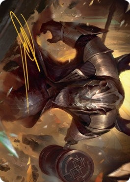 Image for Perrie, the Pulverizer Art Card (Gold-Stamped Signature) (43) (Art Series: Streets of New Capenna) - Magic: The Gathering