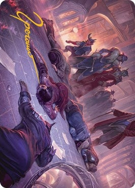 Image for Make an Example Art Card (Gold-Stamped Signature) (56) (Art Series: Streets of New Capenna) - Magic: The Gathering