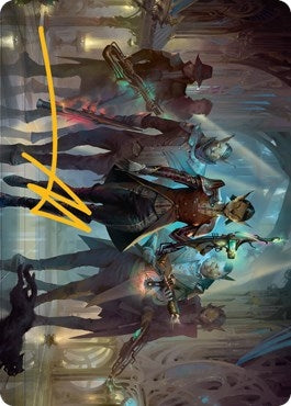 Image for Family's Favor Art Card (Gold-Stamped Signature) (61) (Art Series: Streets of New Capenna) - Magic: The Gathering
