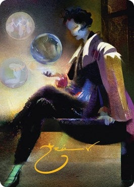 Image for Obscura Interceptor Art Card (Gold-Stamped Signature) (74) (Art Series: Streets of New Capenna) - Magic: The Gathering