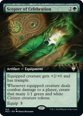 Image for Scepter of Celebration (Extended Art) (164) (Commander: Streets of New Capenna) - Magic: The Gathering