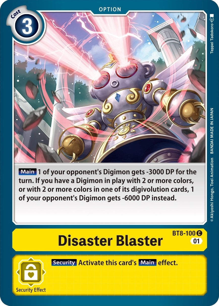 Image for Disaster Blaster (BT8-100 C) (New Awakening) - Digimon Card Game