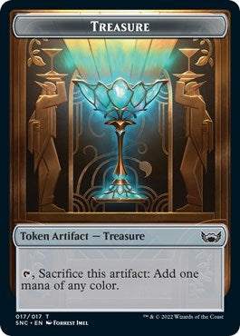 Image for Treasure (017) // Copy Double-Sided Token (17 // 1) (Streets of New Capenna) - Magic: The Gathering