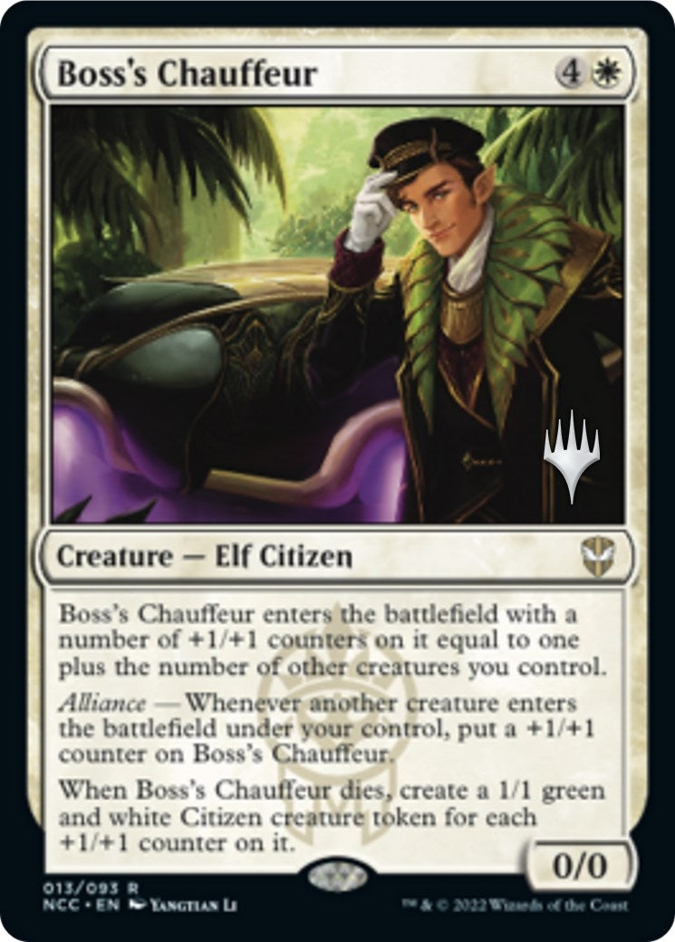 Image for Boss's Chauffeur (13) (Promo Pack: Streets of New Capenna) - Magic: The Gathering