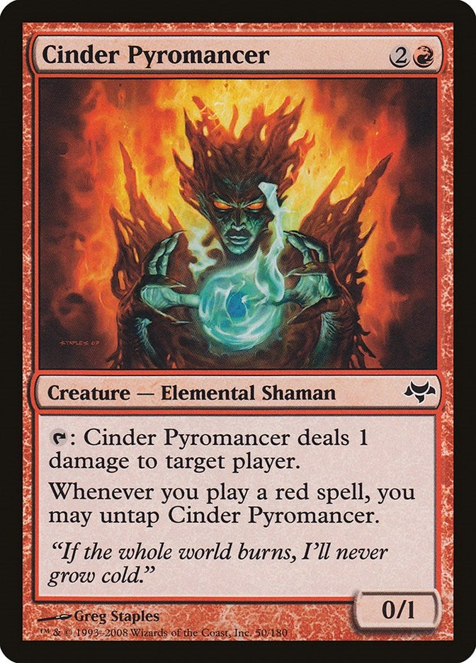 Image for Cinder Pyromancer (50) (Eventide) - Magic: The Gathering