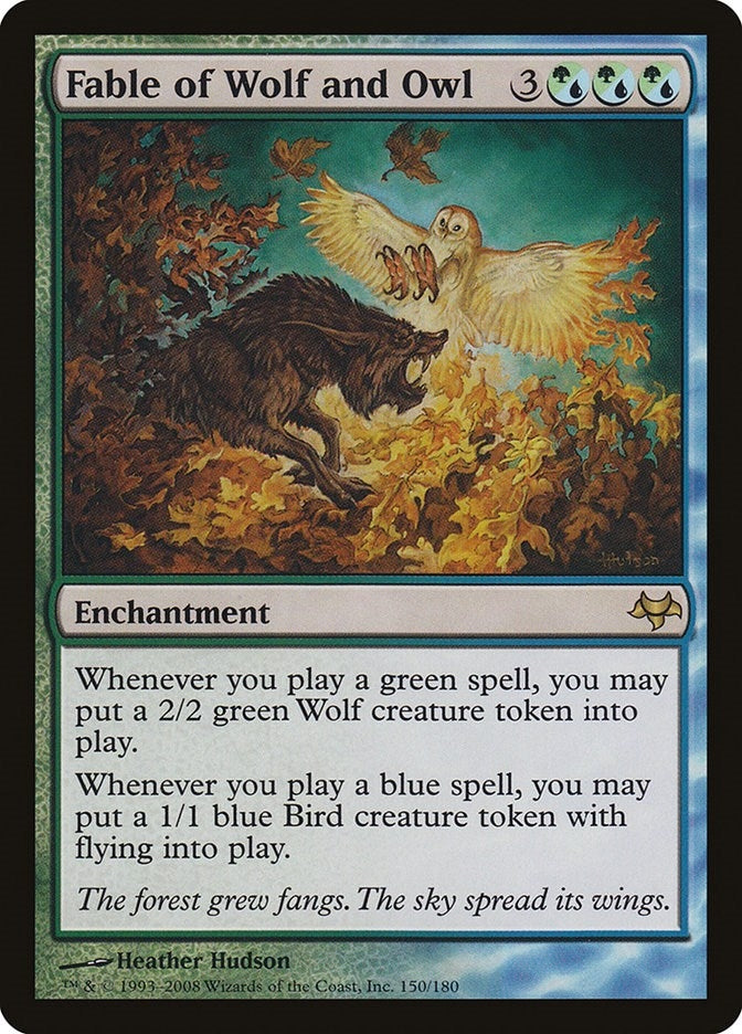 Image for Fable of Wolf and Owl (150) (Eventide) - Magic: The Gathering