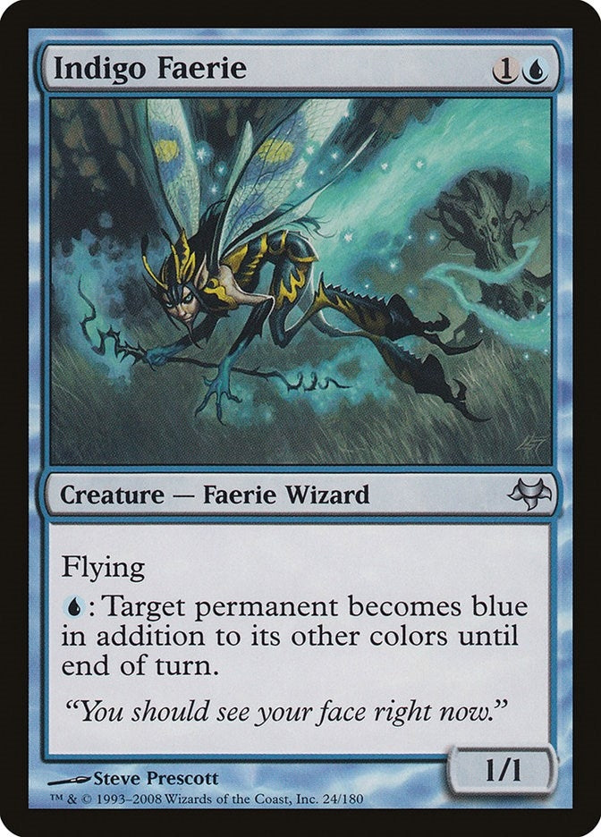 Image for Indigo Faerie (24) (Eventide) - Magic: The Gathering