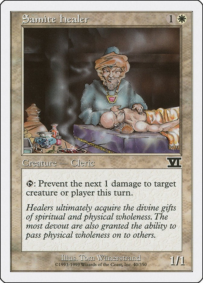 Image for Samite Healer (40) (Classic Sixth Edition) - Magic: The Gathering
