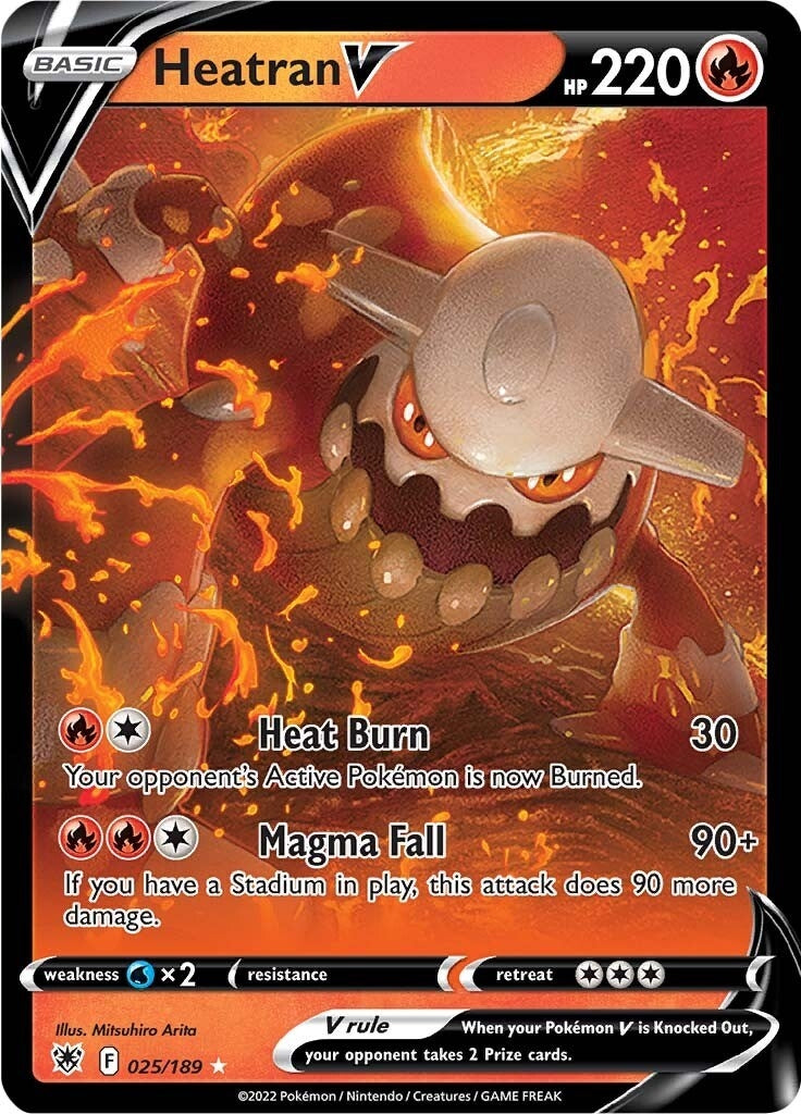 Image for Heatran V (025/189) (SWSH10: Astral Radiance) - Pokemon
