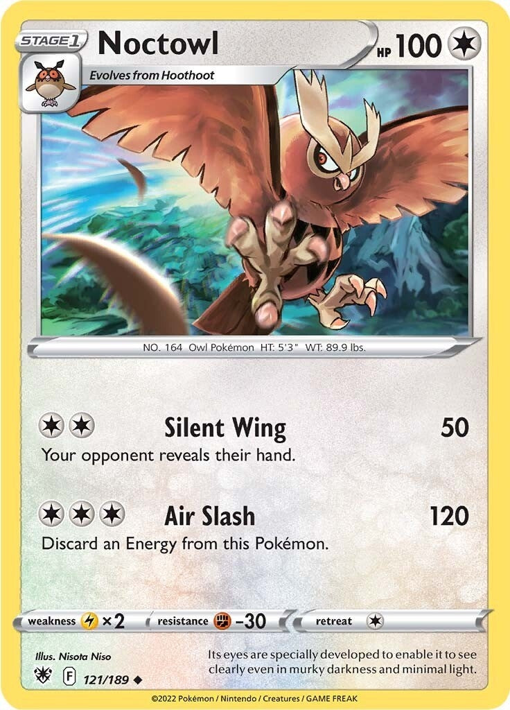 Image for Noctowl (121/189) (SWSH10: Astral Radiance) - Pokemon