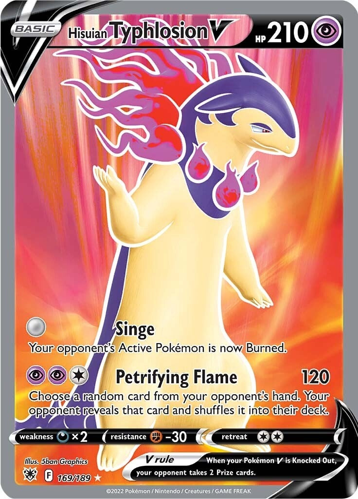 Image for Hisuian Typhlosion V (Full Art) (169/189) (SWSH10: Astral Radiance) - Pokemon