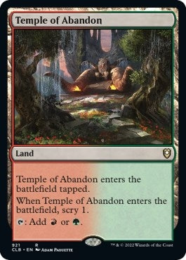 Image for Temple of Abandon (921) (Commander Legends: Battle for Baldur's Gate) - Magic: The Gathering