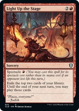 Image for Light Up the Stage (802) (Commander Legends: Battle for Baldur's Gate) - Magic: The Gathering