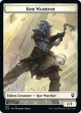Image for Kor Warrior // Angel Warrior Double-Sided Token (27 // 25) (Commander Legends: Battle for Baldur's Gate) - Magic: The Gathering