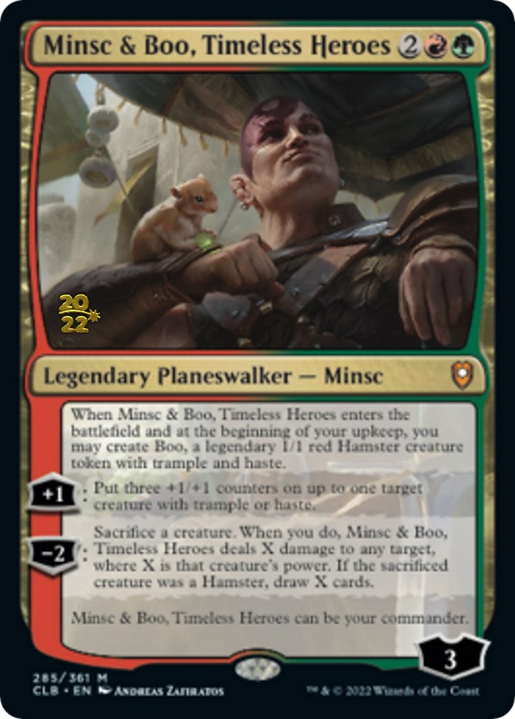 Image for Minsc & Boo, Timeless Heroes (285) (Prerelease Cards) - Magic: The Gathering