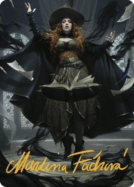 Image for Tasha, the Witch Queen Art Card (41/81) (Gold-Stamped Signature) (41) (Art Series: Commander Legends: Battle for Baldur's Gate) - Magic: The Gathering
