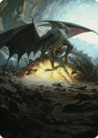 Image for Ancient Copper Dragon Art Card (4/81) (4) (Art Series: Commander Legends: Battle for Baldur's Gate) - Magic: The Gathering