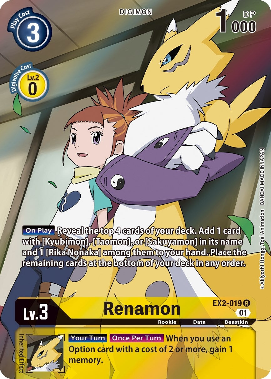 Image for Renamon (Alternate Art) (EX2-019 R) (Digital Hazard) - Digimon Card Game