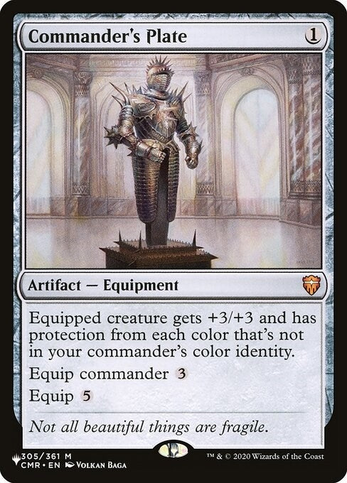 Image for Commander's Plate (305/361) (The List Reprints) - Magic: The Gathering