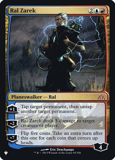 Image for Ral Zarek (94) (The List Reprints) - Magic: The Gathering