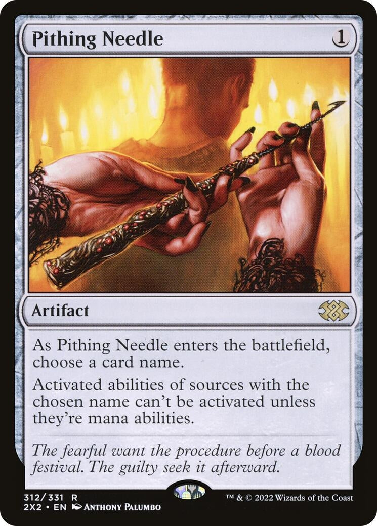 Image for Pithing Needle (312) (Double Masters 2022) - Magic: The Gathering