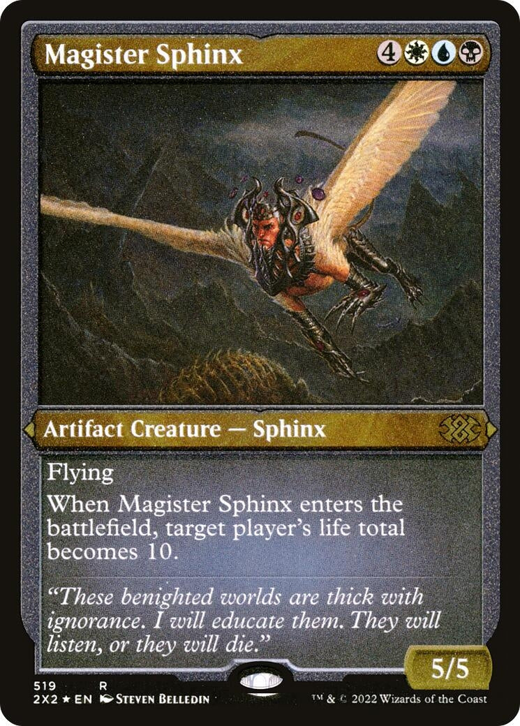 Image for Magister Sphinx (Foil Etched) (519) (Double Masters 2022) - Magic: The Gathering