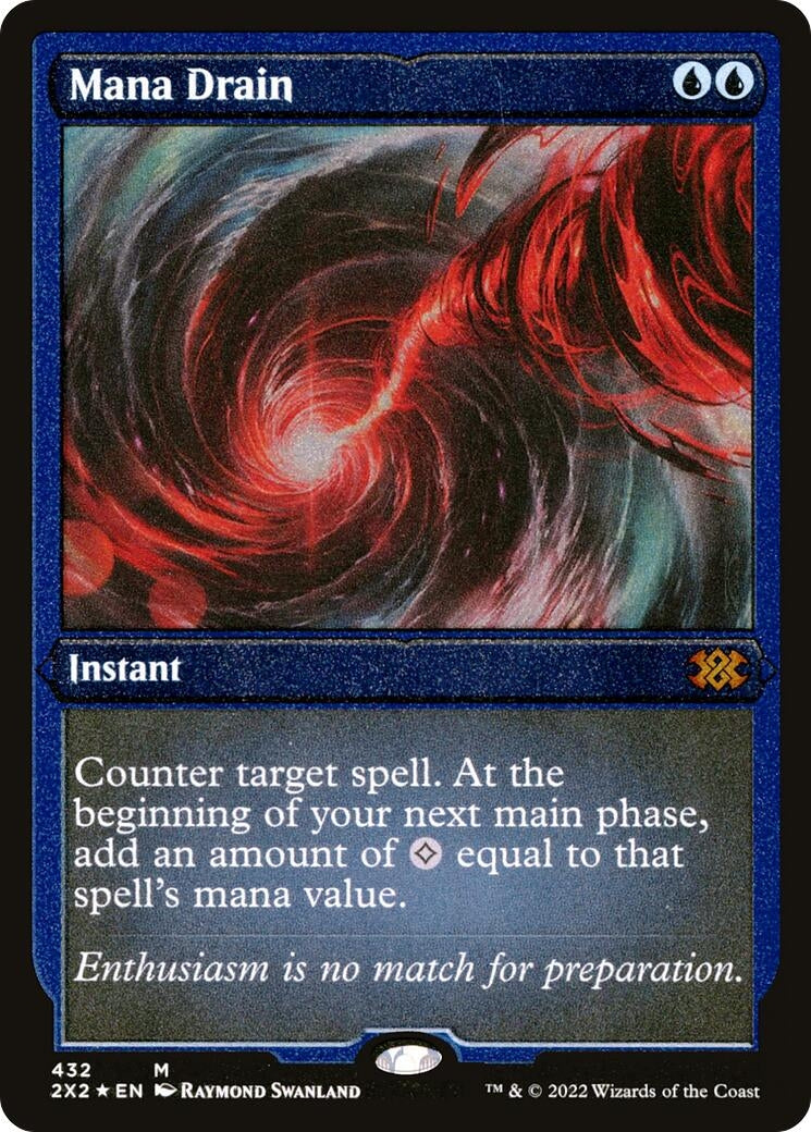 Image for Mana Drain (Foil Etched) (432) (Double Masters 2022) - Magic: The Gathering