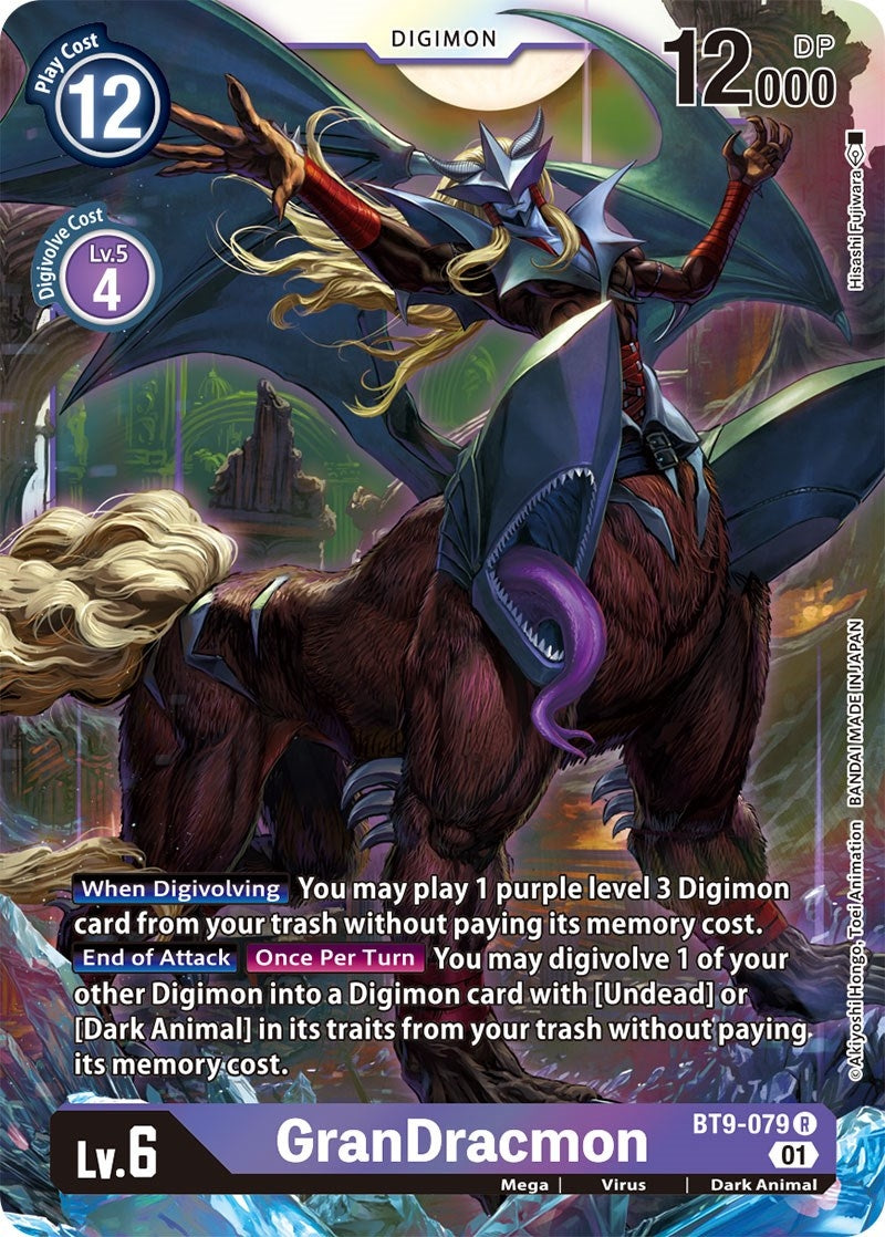 Image for GranDracmon (BT9-079 R) (X Record) - Digimon Card Game