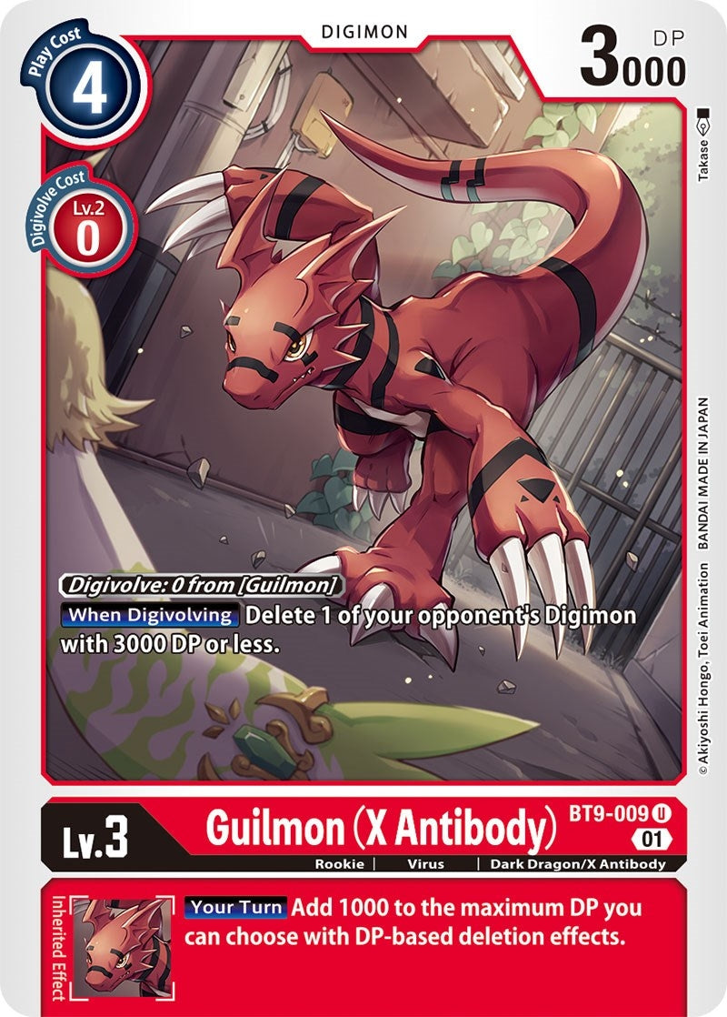 Image for Guilmon (X Antibody) (BT9-009 U) (X Record) - Digimon Card Game