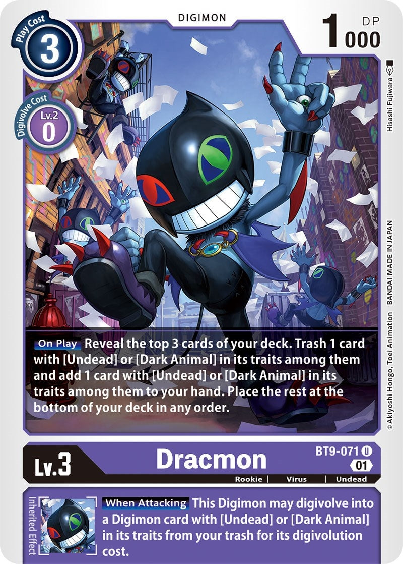 Image for Dracmon (BT9-071 U) (X Record) - Digimon Card Game
