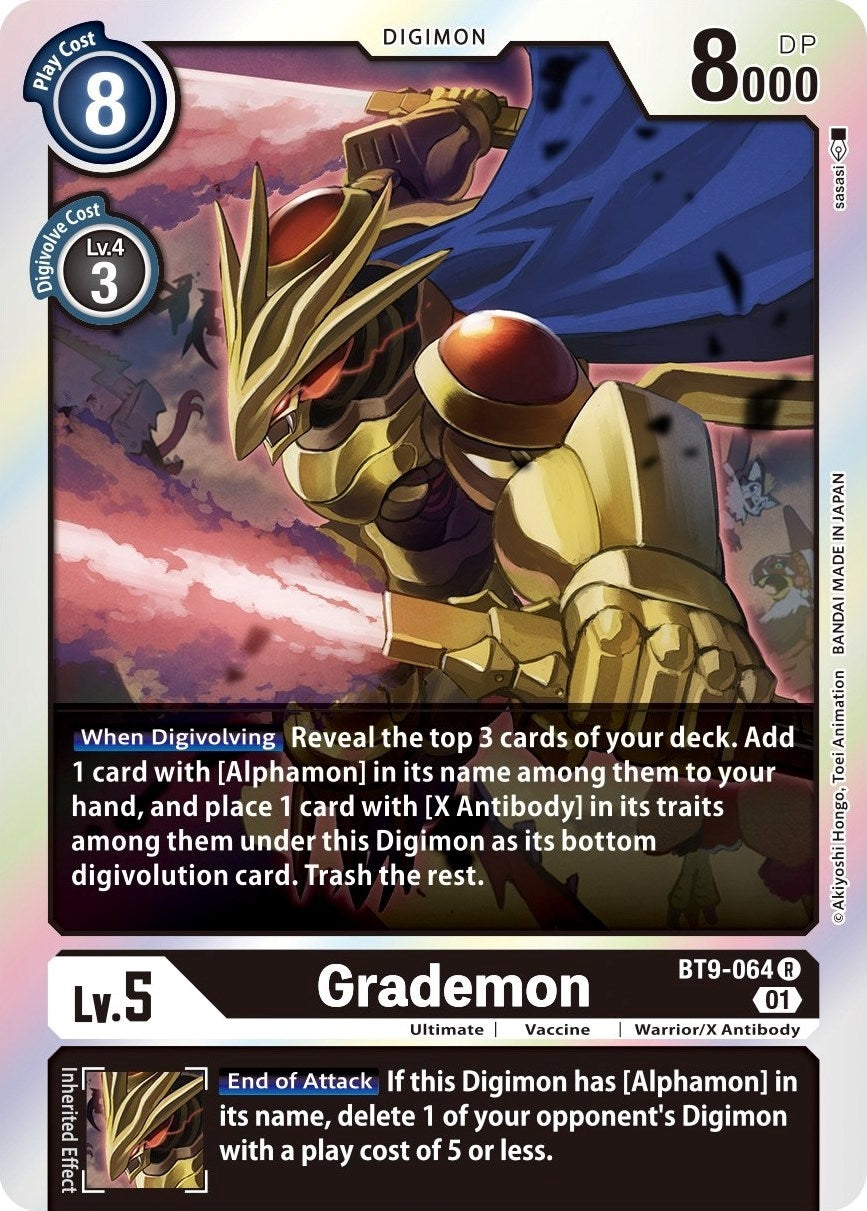 Image for Grademon (BT9-064 R) (X Record) - Digimon Card Game