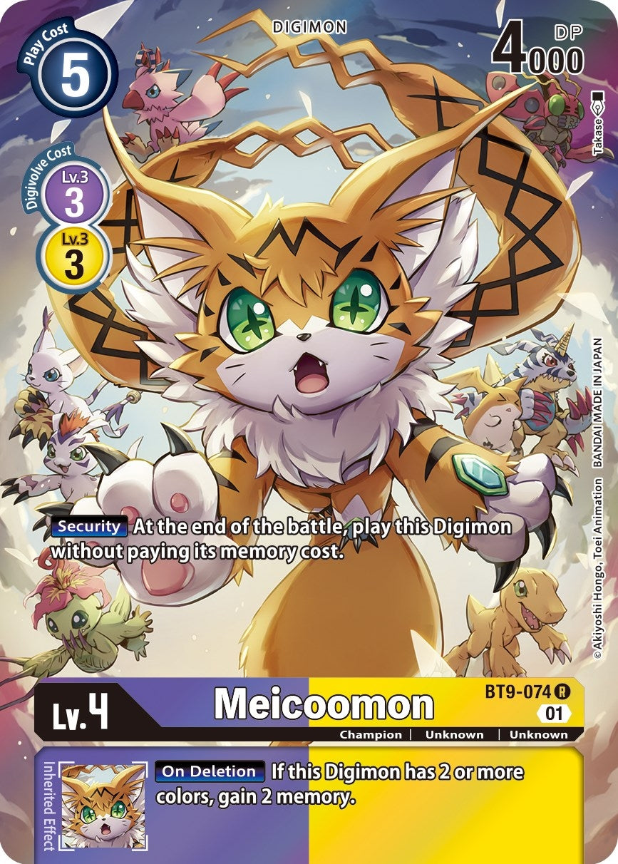 Image for Meicoomon (Alternate Art) (BT9-074 R) (X Record) - Digimon Card Game